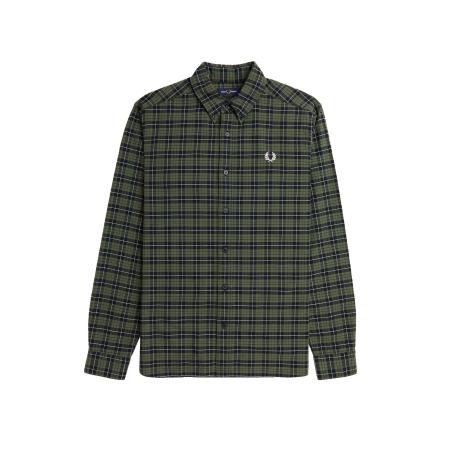 Fred Perry Fred Perry Overhemd grijs / groen / zwart