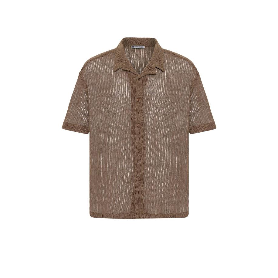 Dandalo Dandalo Overhemd chocoladebruin -