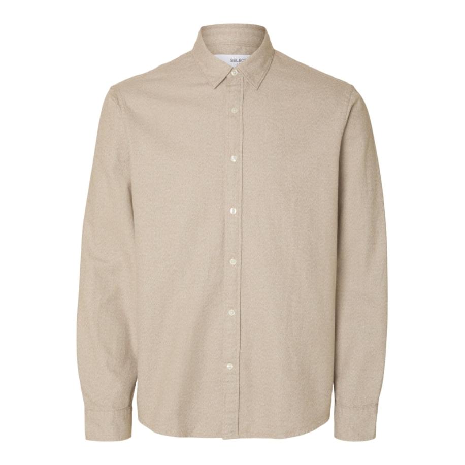 Selected SELECTED Overhemd SLHNOAH beige -