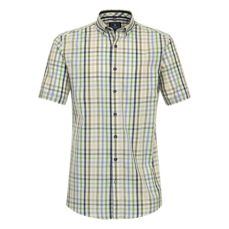 Redmond Casual Overhemd Korte mouw groen