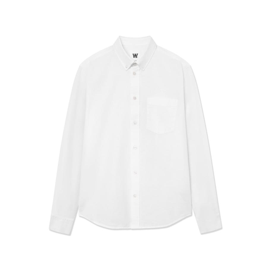 WOOD WOOD Overhemd WWAdam wit Wit