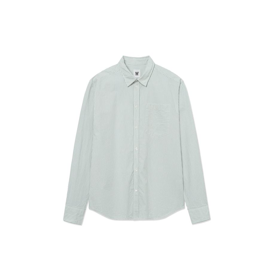 WOOD WOOD Overhemd Day cyaan blauw / wit Blauw