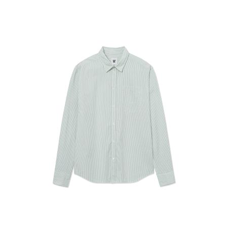 WOOD WOOD Overhemd Day cyaan blauw / wit