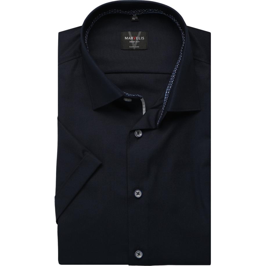 Marvelis Overhemd Korte mouw marine Blauw