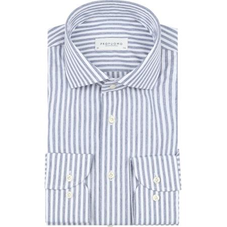 Profuomo Overhemd Streep Blauw