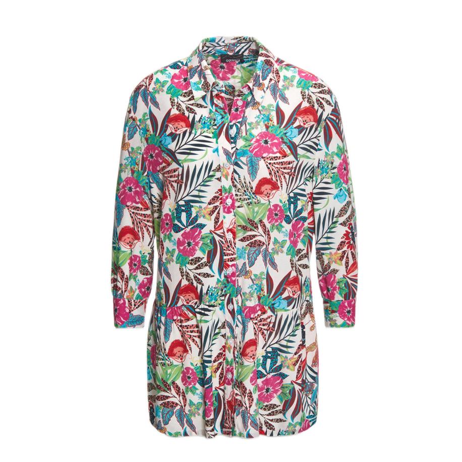Goldner Blouse gemengde kleuren Multicolor