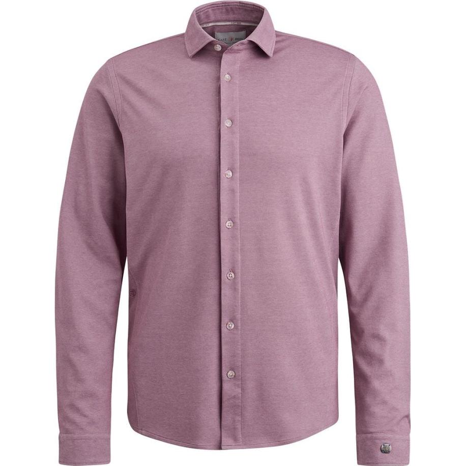 Cast Iron Overhemd Jersey Piqué Mauve Roze