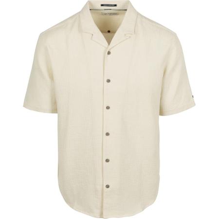 No Excess Short Sleeve Overhemd Structure Ecru