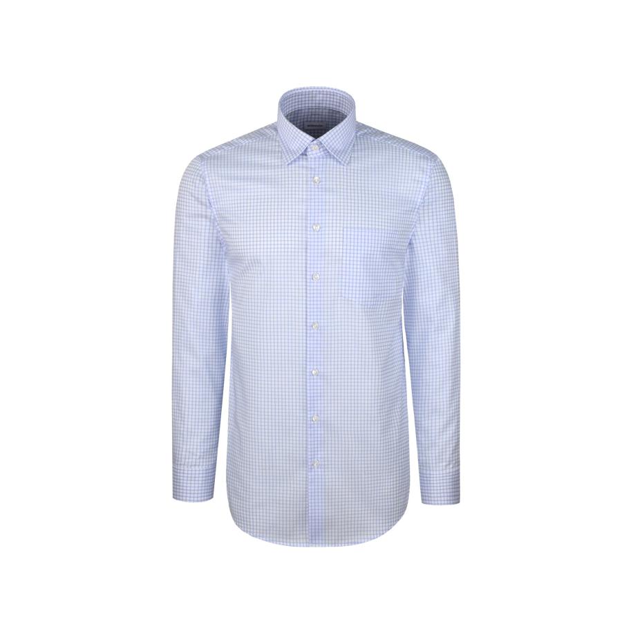 SEIDENSTICKER Zakelijk overhemd Schwarze Rose lichtblauw / wit Multicolor