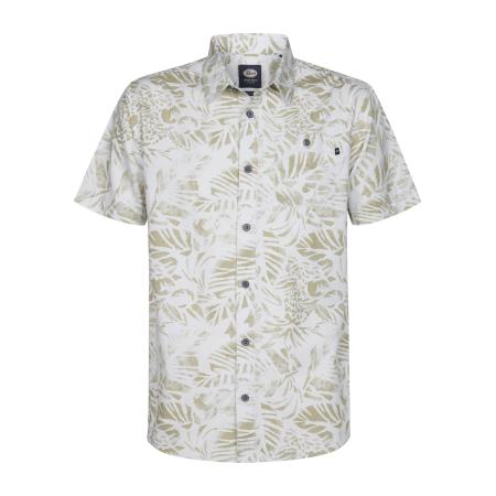 Petrol Industries Petrol Industries Overhemd beige / wit