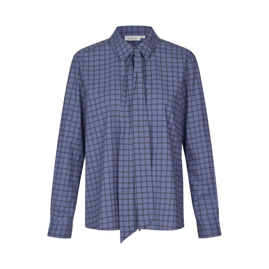 Masai Masai Blouse MaInoria blauw / zwart -