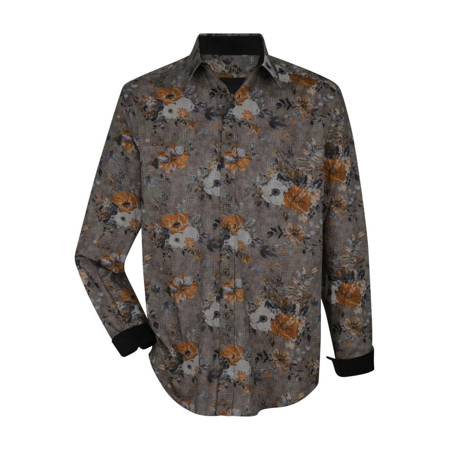 BABISTA Overhemd beige, Motief Bruin