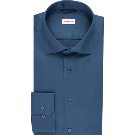 Seidensticker Overhemd blauw, Effen