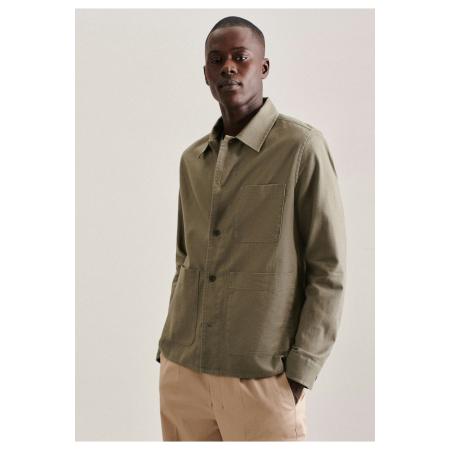 Seidensticker Jas donkergroen, Effen