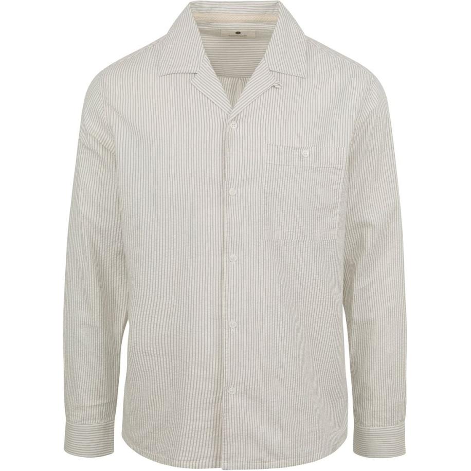 Anerkjendt Overhemd Kurt Strepen Off White Bruin