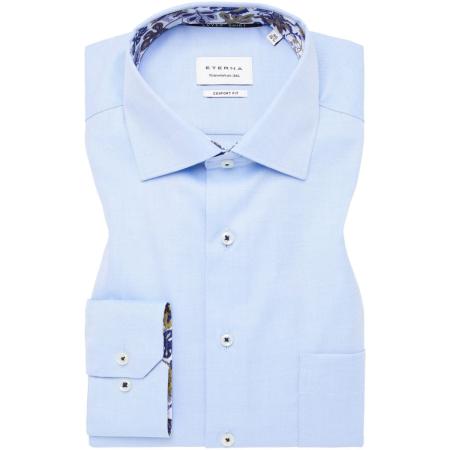 ETERNA Cover Shirt Overhemd lichtblauw, Effen