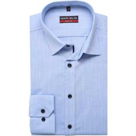 Marvelis Overhemd blauw, Effen