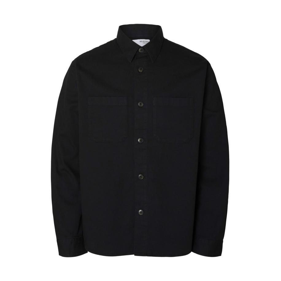 Selected SELECTED Overhemd SLHTRAVIS zwart -