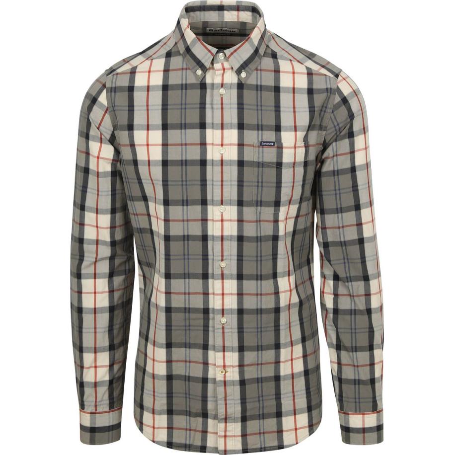 Barbour Shirt Laggon Tartan Relaxed Fit Rood