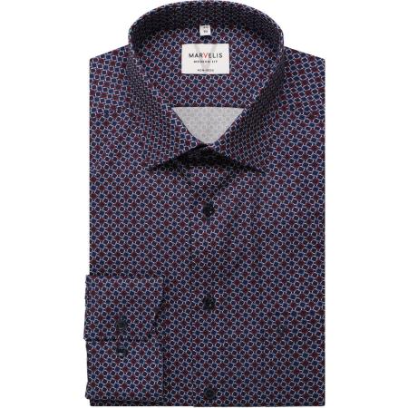 Marvelis Overhemd rood, Bedrukt
