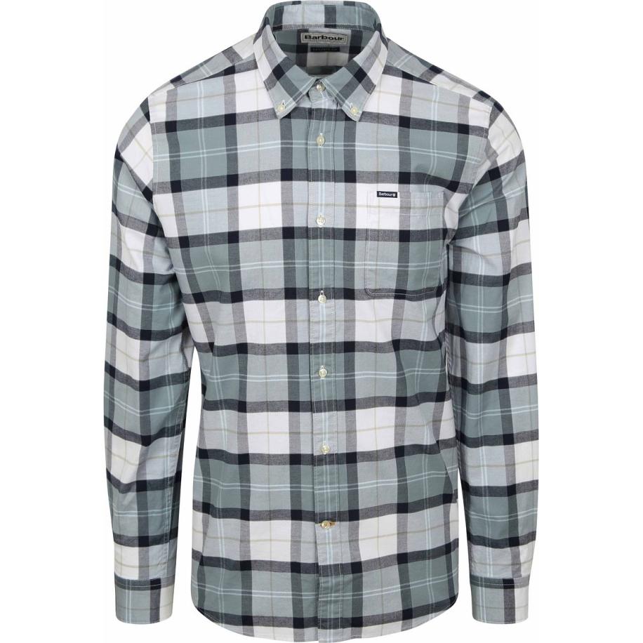 Barbour Shirt Lewis Tailored Northshore Tartan Grijs