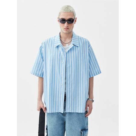 VAMOS CLO VAMOS CLO Overhemd blauw / wit