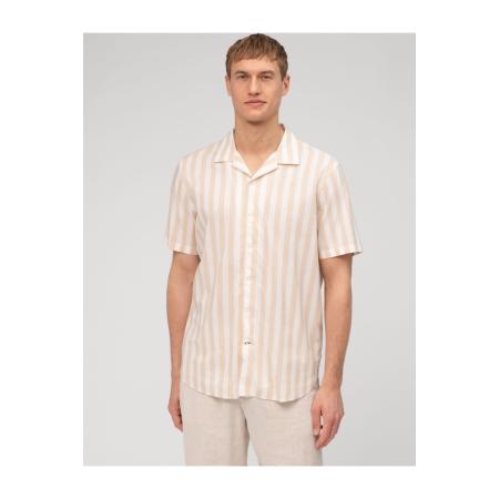 OLYMP Casual Overhemd Korte mouw beige