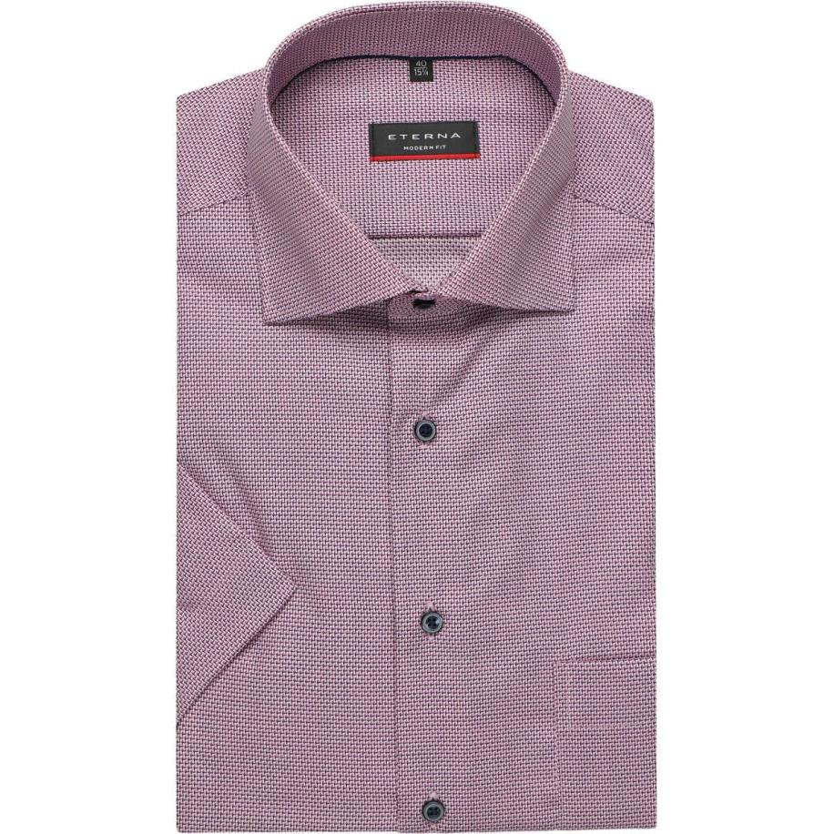 ETERNA Overhemd Korte mouw bes Paars