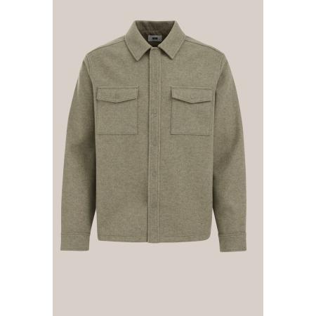 WE Fashion Heren regular fit overshirt - Relaxed Fit - Pastelgroen - Maat: XXXL