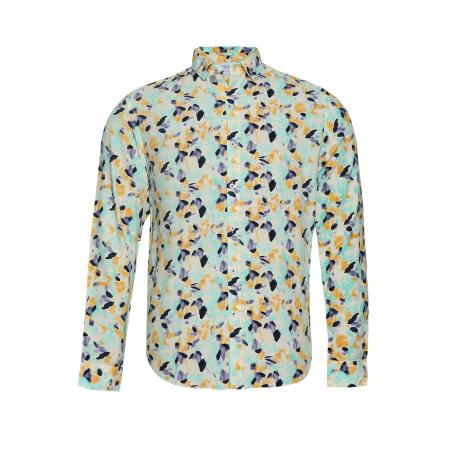 Campus Sutra Campus Sutra Overhemd Kendrick marine / donkerblauw / honing / lichtgeel / mintgroen