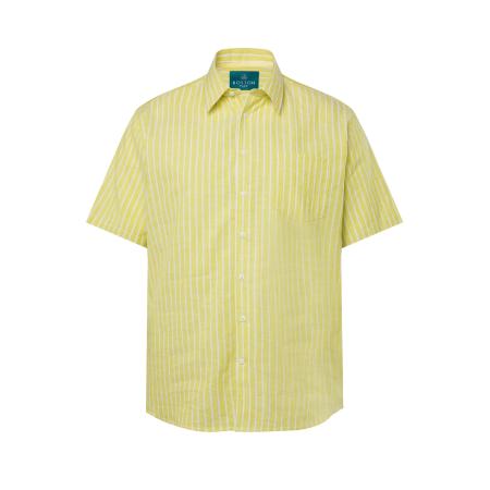 Boston Park Boston Park Overhemd geel / wit