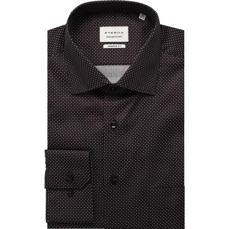 ETERNA Overhemd donkerrood, Stippen