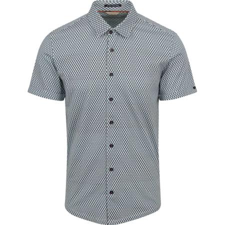 No Excess Overhemd Lichtblauw Multicolour Print