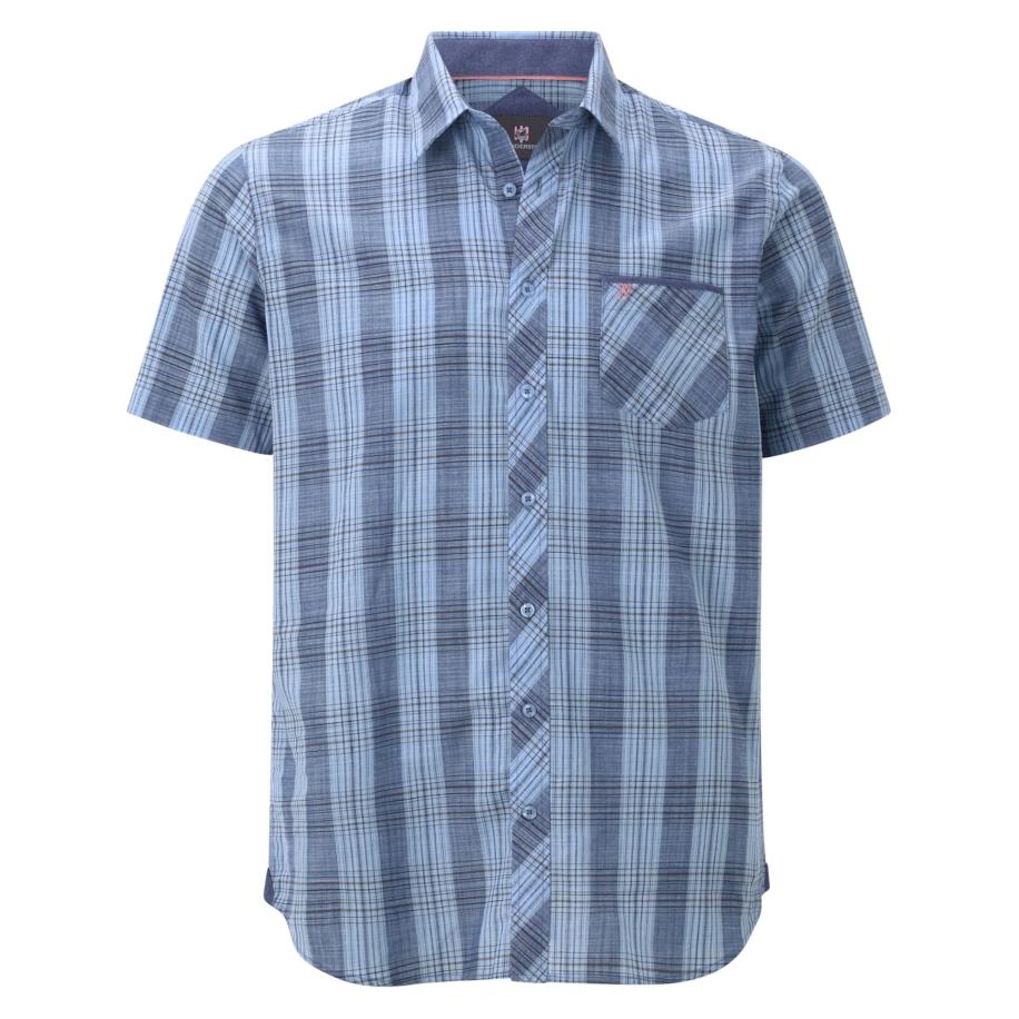 jan vanderstorm Jan Vanderstorm Overhemd Hagbur blauw -