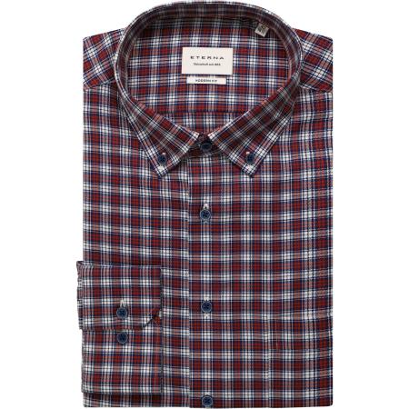 ETERNA Overhemd rood/blauw, Ruit