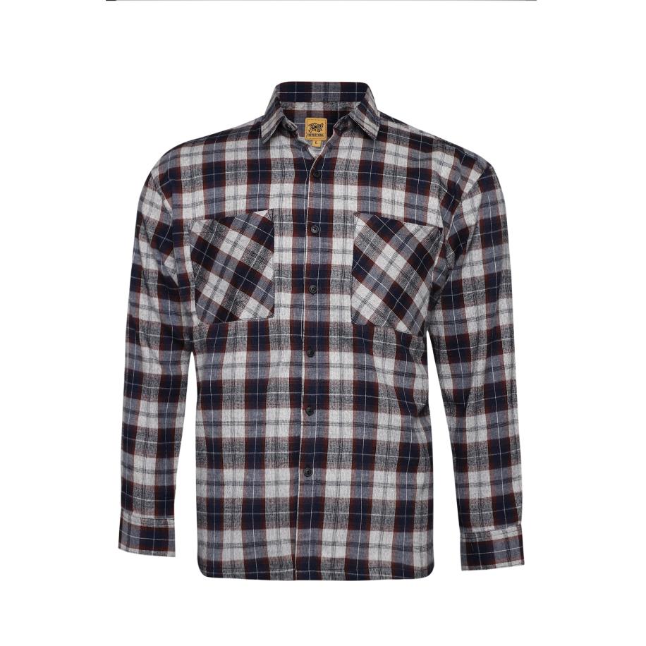 Campus Sutra Overhemd Tawnie blauw / grijs / zwart Grijs