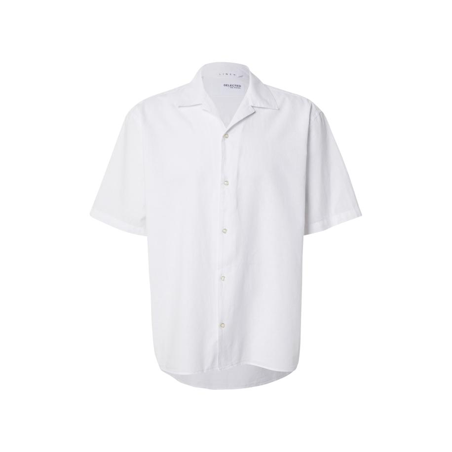 Selected SELECTED Overhemd SLHBOXY-SUN wit -