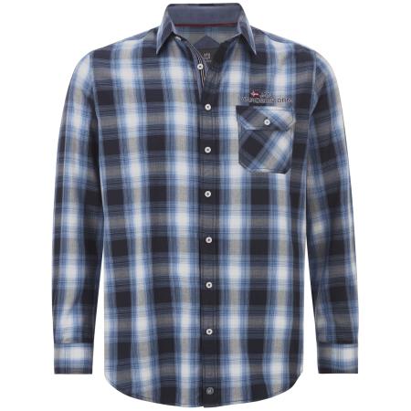 jan vanderstorm Jan Vanderstorm Overhemd Kaitar navy / lichtblauw / donkerblauw