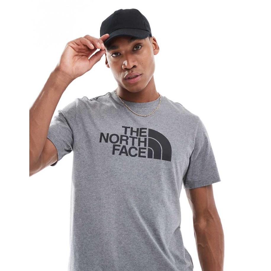 The North Face - Easy - T-shirt in gemêleerd tnf middengrijs Grijs