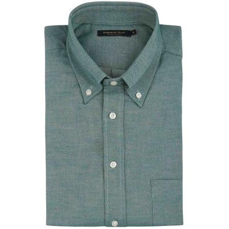 Steppin' Out Overhemd Twill Groen