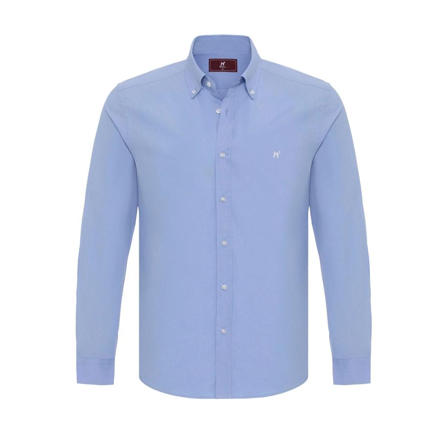 Williot Williot Overhemd blauw / wit -