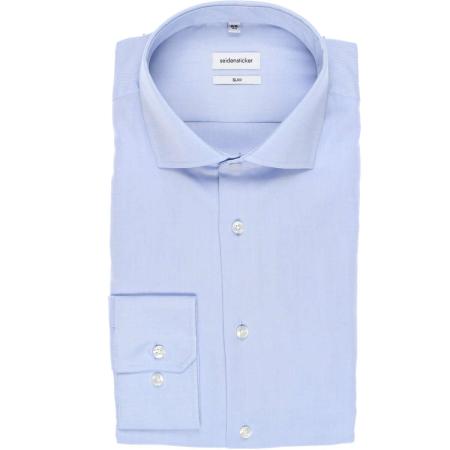 Seidensticker Overhemd lichtblauw, Effen