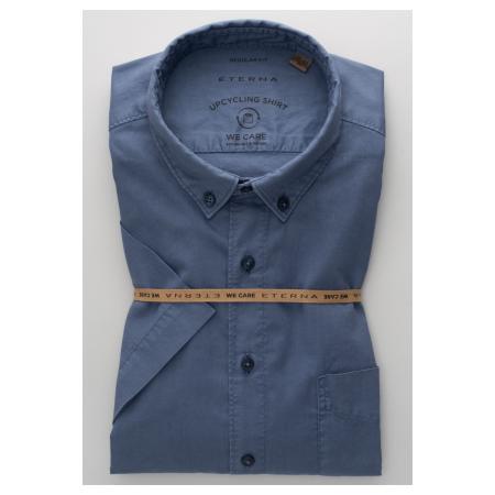 ETERNA Overhemd Korte mouw blauw