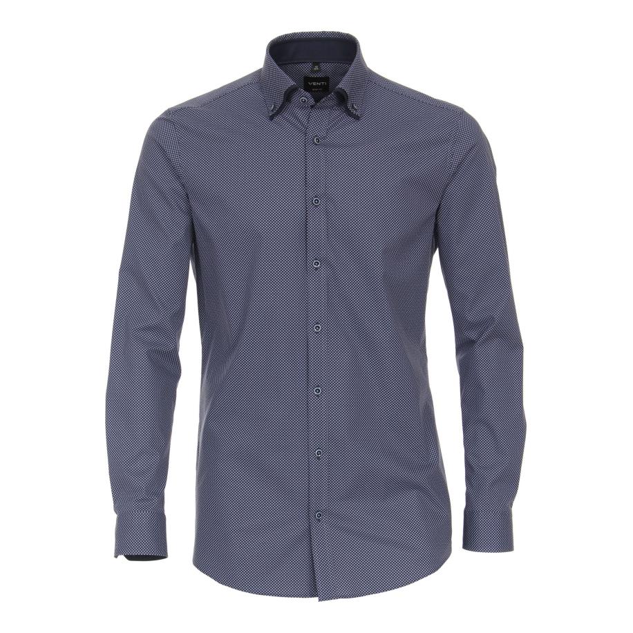 Venti Overhemd ML7 (72CM+) blauw Blauw