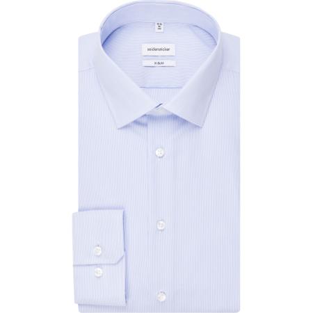 Seidensticker Overhemd lichtblauw, Gestreept