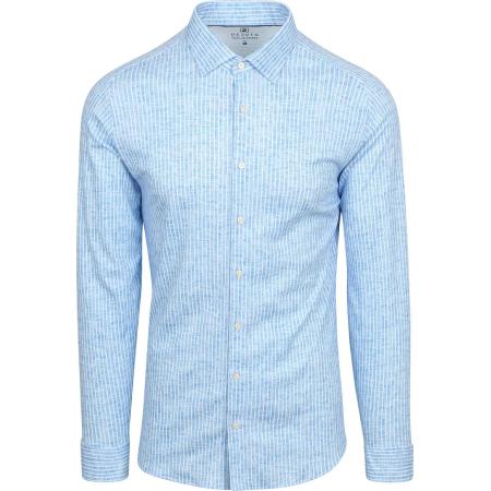 Desoto Overhemd Monochrome Streep Blauw