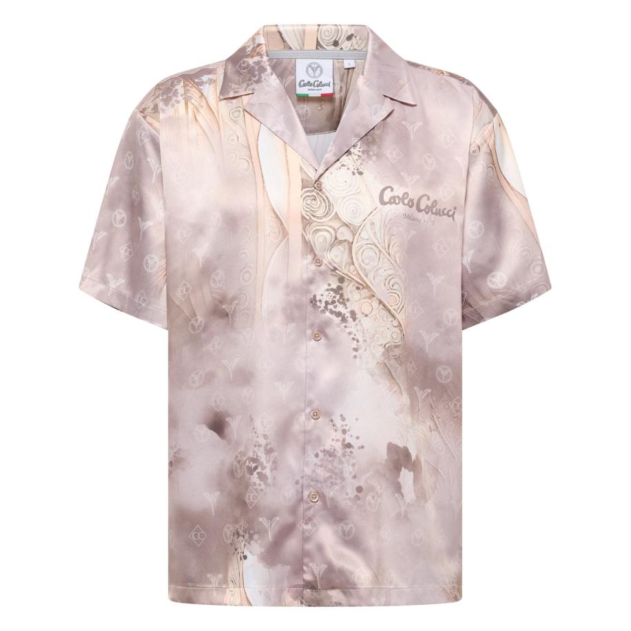 carlo colucci Carlo Colucci Overhemd Eikemann beige / sand / sering -