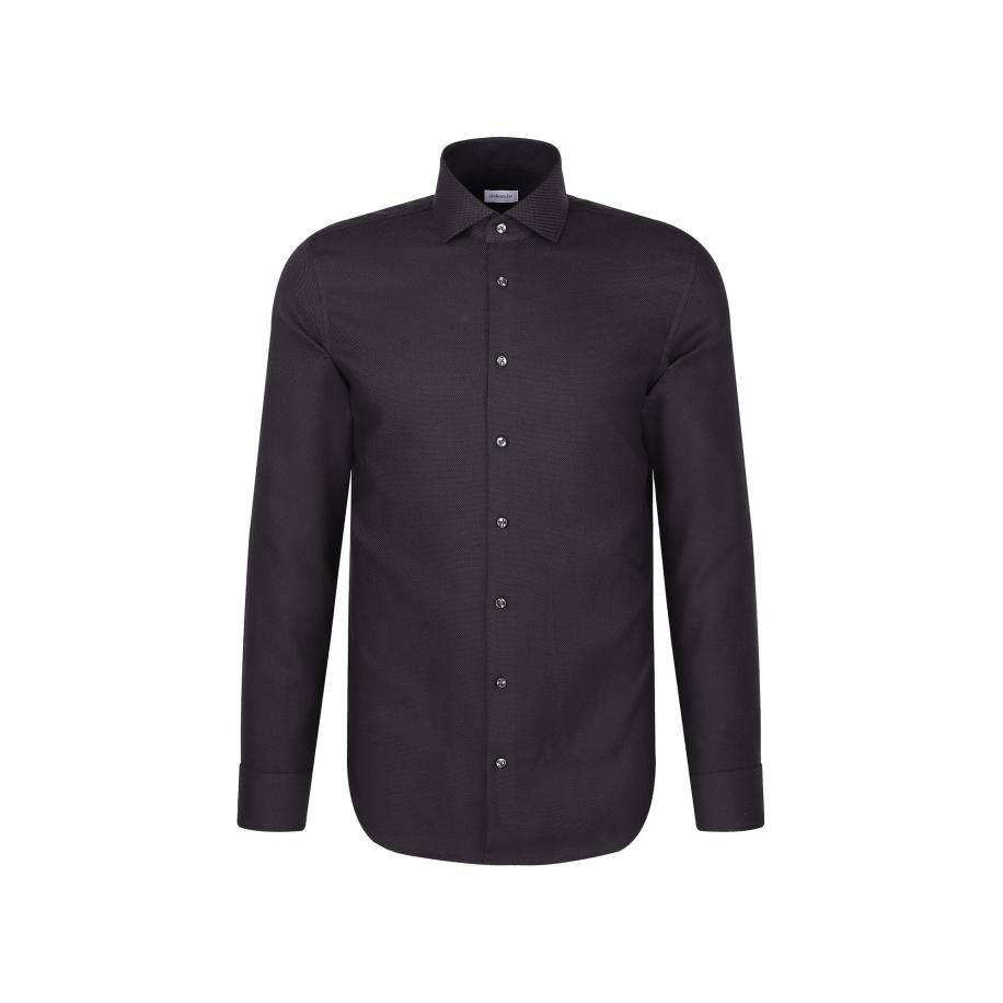 Seidensticker SEIDENSTICKER Zakelijk overhemd Smart Classics donkergrijs -