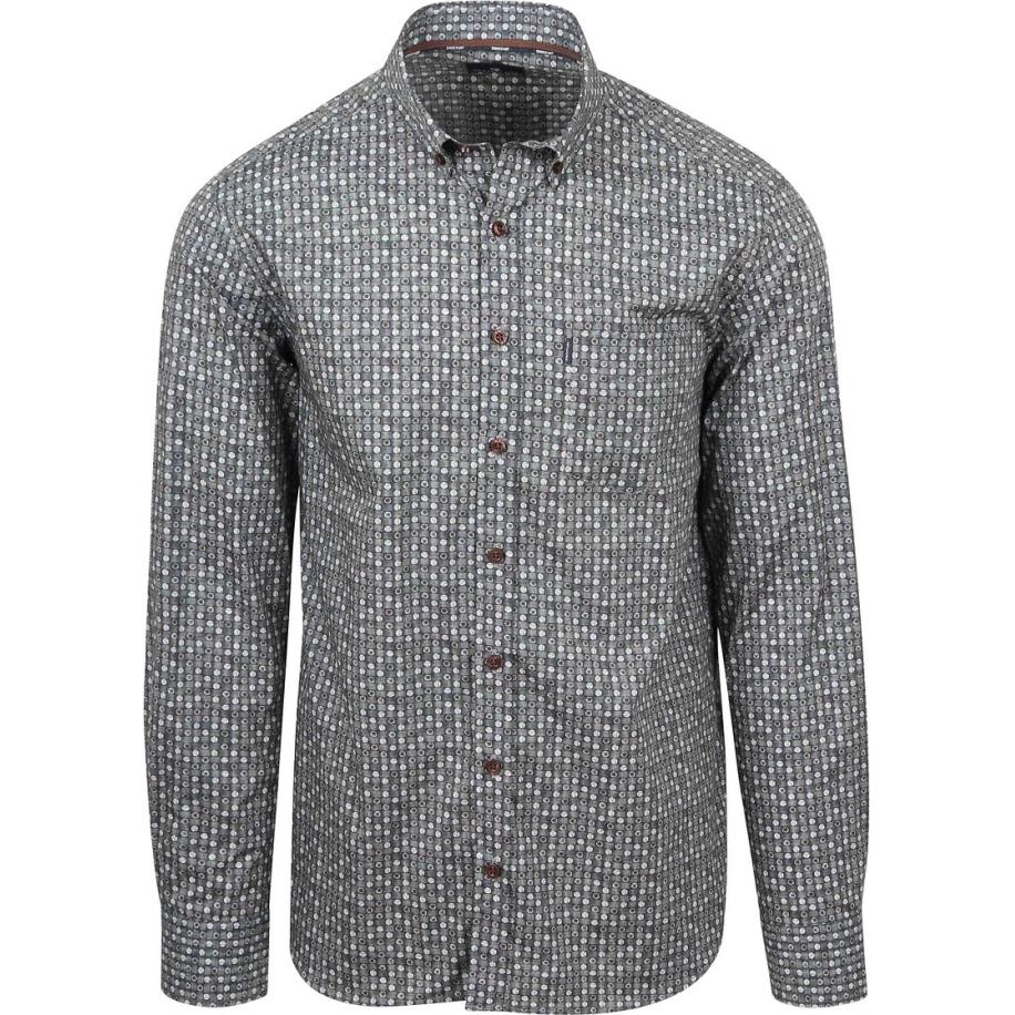 State Of Art Overhemd Poplin Dandelion Grijs Grijs