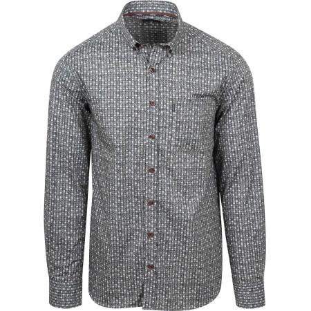 State Of Art Overhemd Poplin Dandelion Grijs